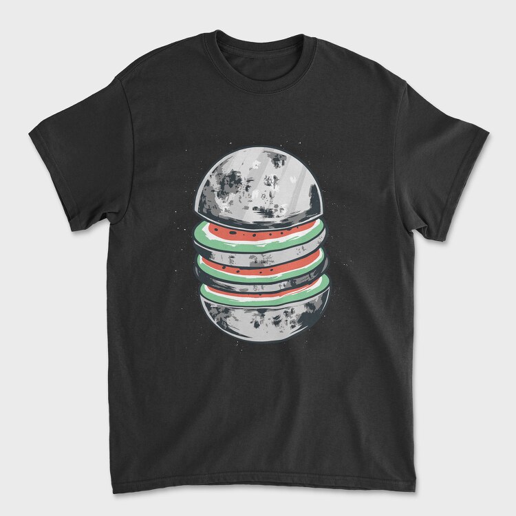 Moon Watermelon, Unisex Men's T-Shirt