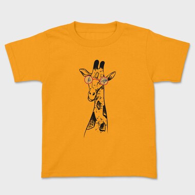 Kids' T-Shirt, Giraffe Glass