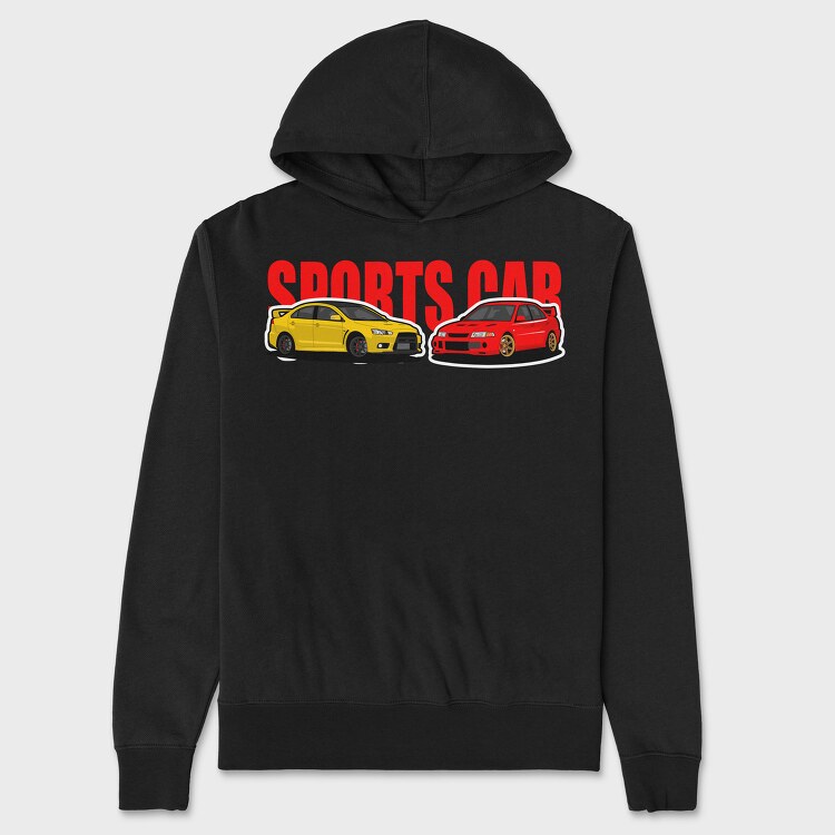 Sports Car Evo Subaru, Унисекс Мъжко Суичър
