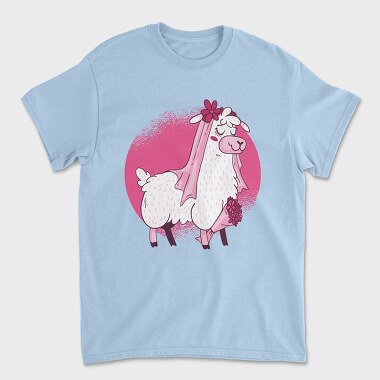 Llama Bride, Унисекс Мъжка Тениска