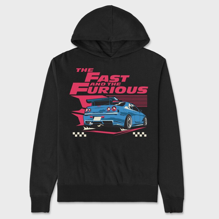 The Fast and the Furious Gtr, Унисекс Мъжко Суичър