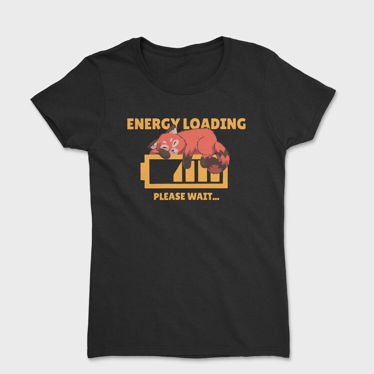 Red Panda Energy Loading, Women's T-Shirt