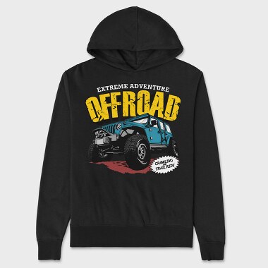 Extreme Adventure Offroad Jeep, Unisex Men's Hoodie