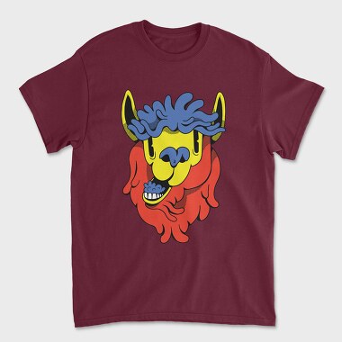 Llama Chewing, Unisex Men's T-Shirt