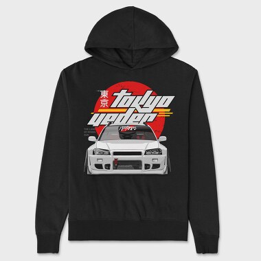 Tokyo Veder Gtr, Unisex Men's Hoodie