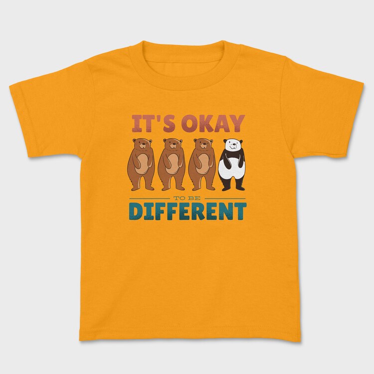 It's Ok to be Different, Kids' T-Shirt