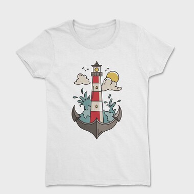 Anchor Lighthouse, Women's T-Shirt
