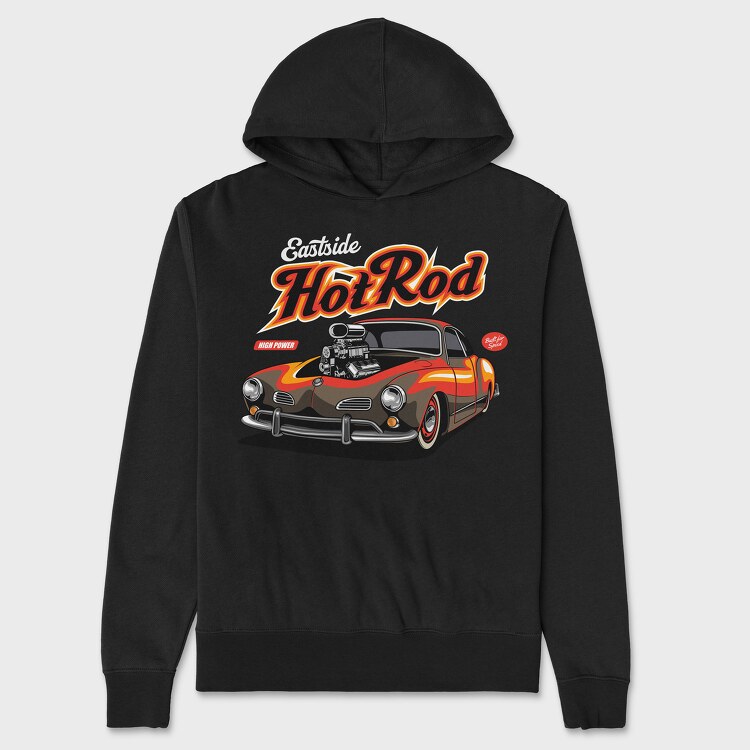 Hotrod Custom Classic Car, Unisex Men's Hoodie