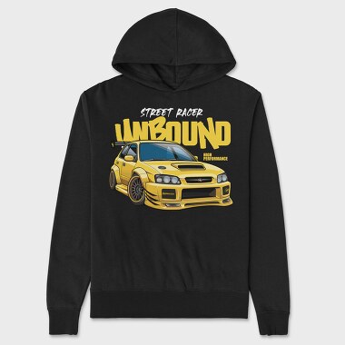 Unbound Subaru Yellow, Unisex Men's Hoodie