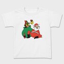 Snowmen Santa Drunk, Unisex Men's T-Shirt