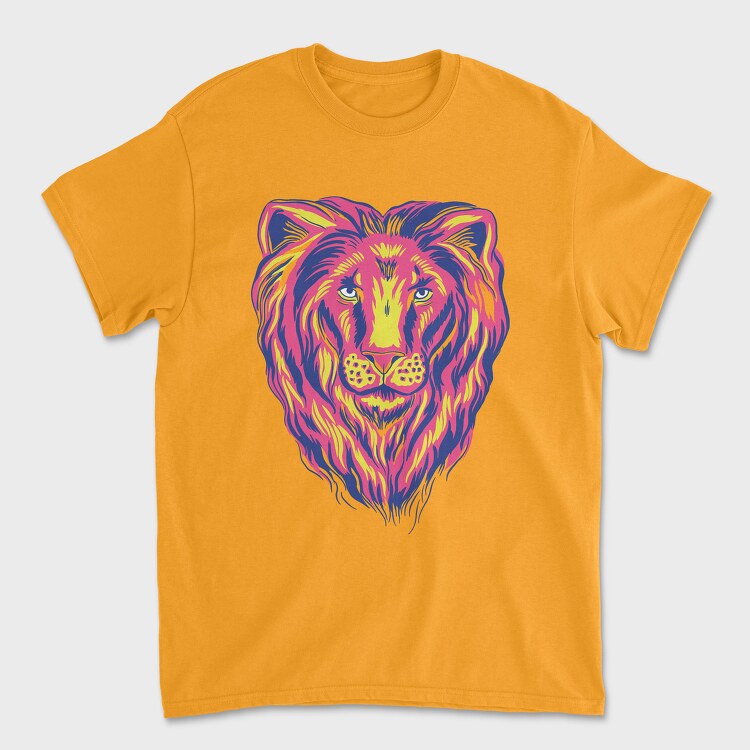Colorful Lion, Unisex Men's T-Shirt