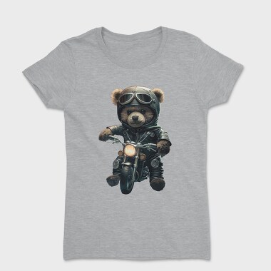 Biker Teddy Bear, Women's T-Shirt