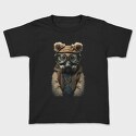 Gas Mask Teddy, Kids' T-Shirt