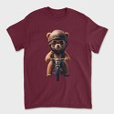 Teddy Bear Bike, Unisex Men's T-Shirt