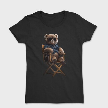 Teddy Bear on Chair, Women's T-Shirt