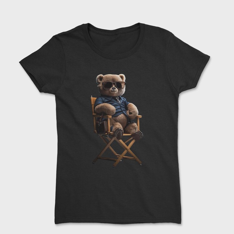 Teddy Bear on Chair, Women's T-Shirt