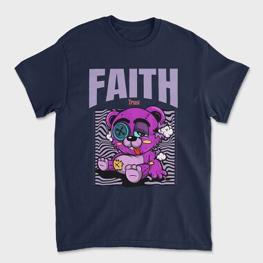 Faith Bear, Unisex Men's T-Shirt