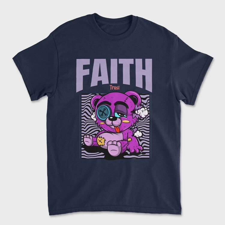 Faith Bear, Unisex Men's T-Shirt