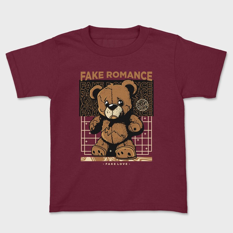 Fake Romance Bear, Kids' T-Shirt