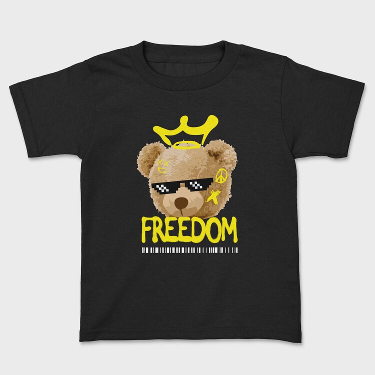 Freedom Bear, Kids' T-Shirt