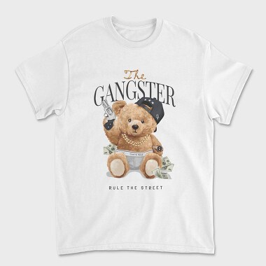 Gangster Bear, Unisex Men's T-Shirt