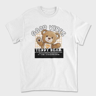 Good Vibes Bear, Unisex Men's T-Shirt