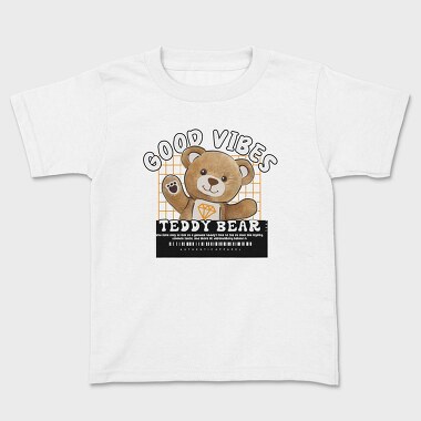 Good Vibes Bear, Kids' T-Shirt