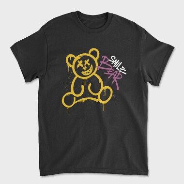 Graffiti Smile Bear, Unisex Men's T-Shirt