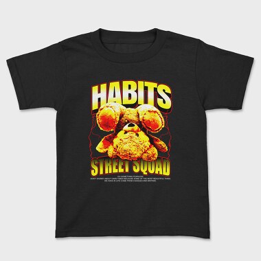 Habits Bear, Kids' T-Shirt