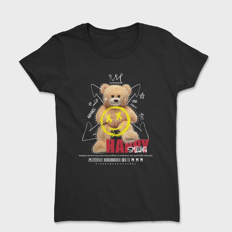 Happy Smiling Bear, Дамска Тениска