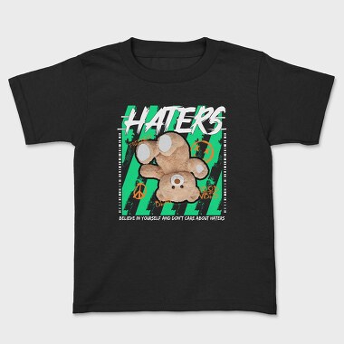 Kids' T-Shirt, Haters Bear