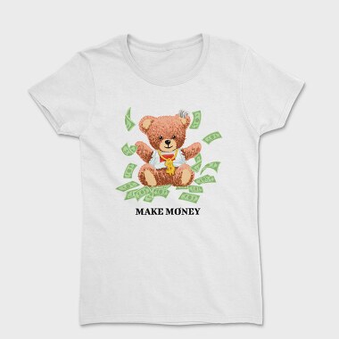 Make Money Bear, Women's T-Shirt