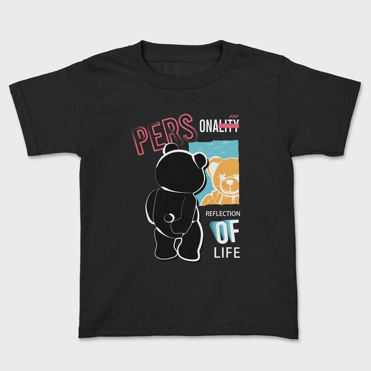 Reflection of Life Bear, Kids' T-Shirt