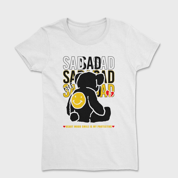 Sad Life Bear, Women's T-Shirt