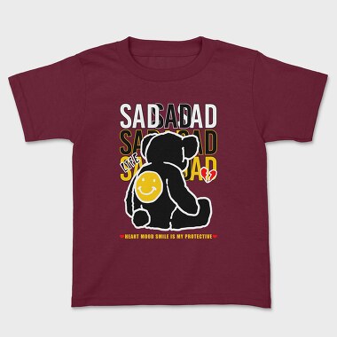 Sad Life Bear, Kids' T-Shirt