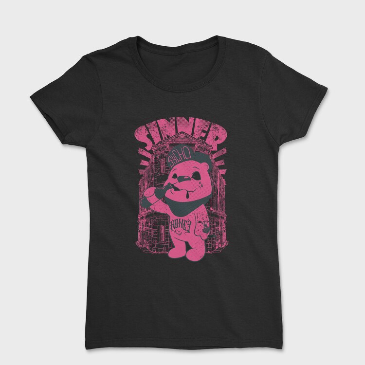 Sinner Bear, Women's T-Shirt