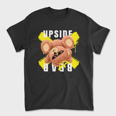 Upside Bear, Unisex Men's T-Shirt