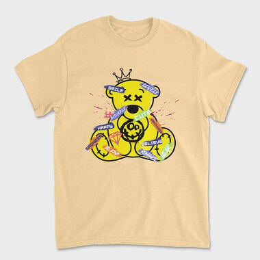 Yellow Teddy Bear, Unisex Men's T-Shirt