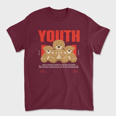 Unisex Men's T-Shirt, Youth Bear