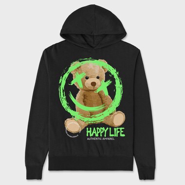 Унисекс Мъжко Суичър, Happy Life Bear