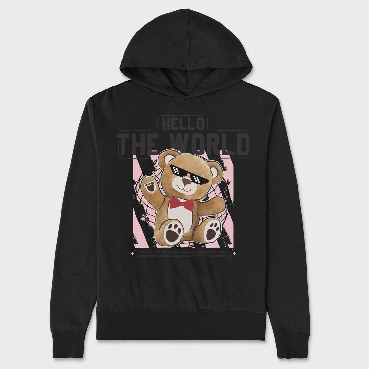 The World Bear, Unisex Men's Hoodie