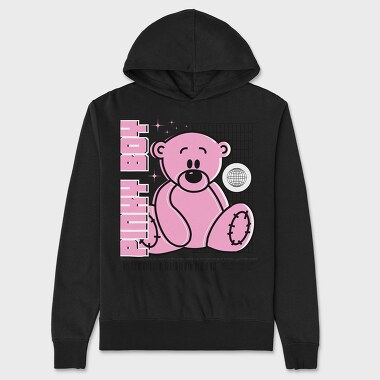 Pinky Boy Bear, Unisex Men's Hoodie