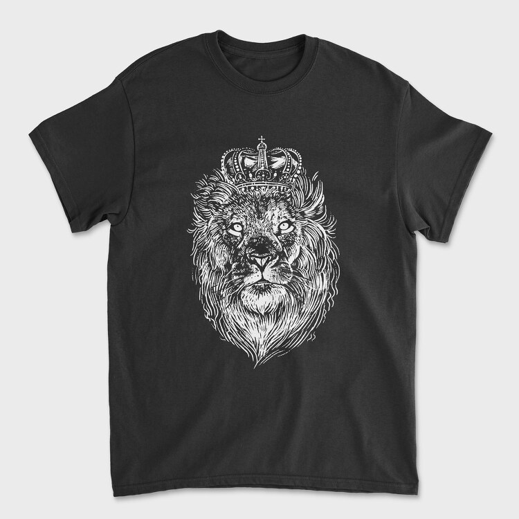 Crowned Lion, Унисекс Мъжка Тениска