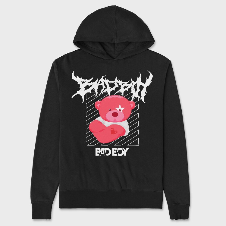 Bad Boy Bear, Unisex Men's Hoodie