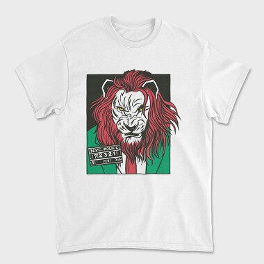 Lion Cartoon, Unisex Men's T-Shirt