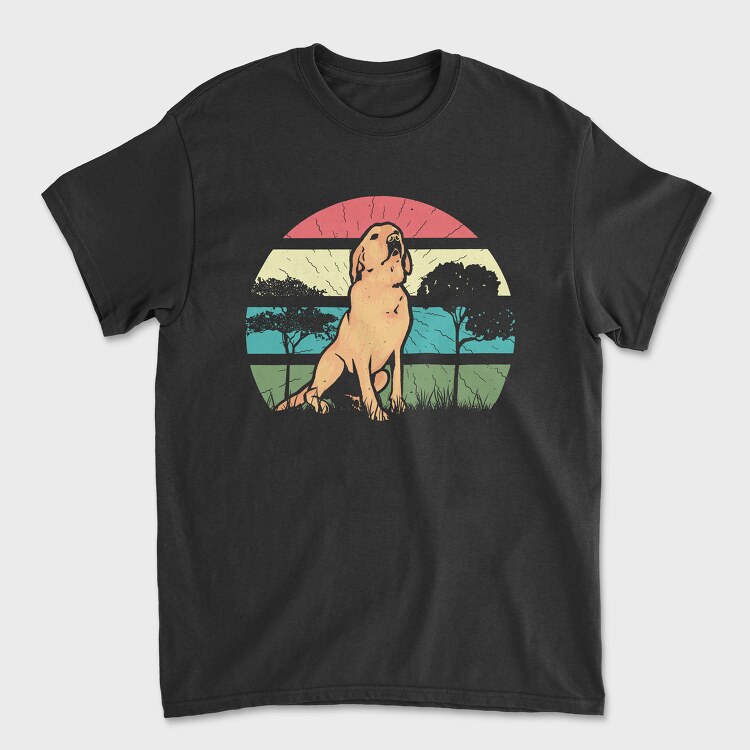 Retro Retriever, Унисекс Мъжка Тениска