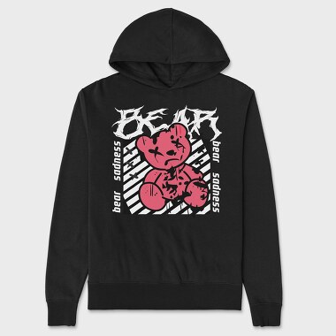Sadness Bear, Unisex Men's Hoodie