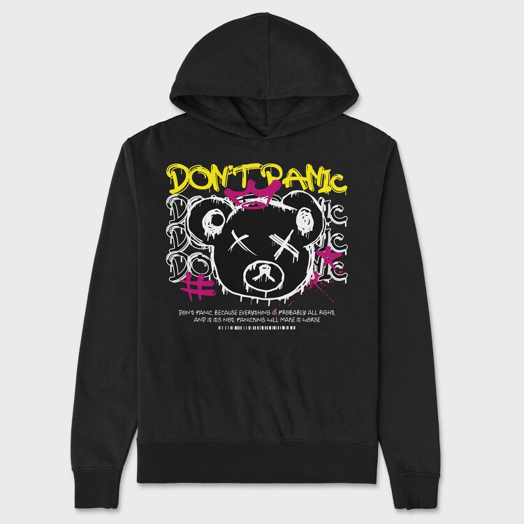 Dont Panic Bear, Унисекс Мъжко Суичър