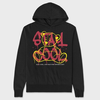 Stay Cool Teddy Bear, Unisex Men's Hoodie