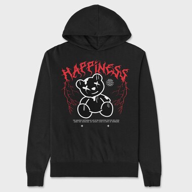 Hapiness Bear, Unisex Men's Hoodie
